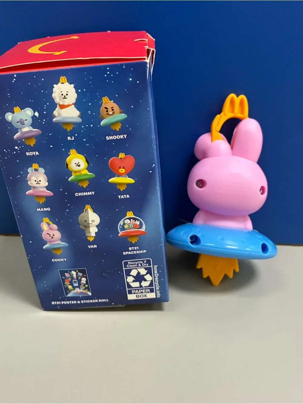 BT21 Happy Meal Cooky Character McDonalds Toys 2026 Keychain Bag Charm Clip BTS